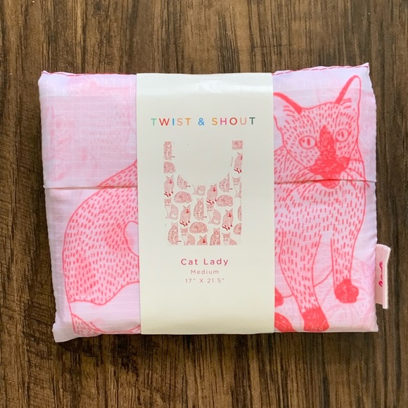 Francesca’s collections twist & shout cat lady reusable tote - Picture 9 of 11